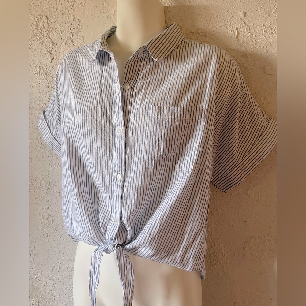 Cotton Cropped Blouse